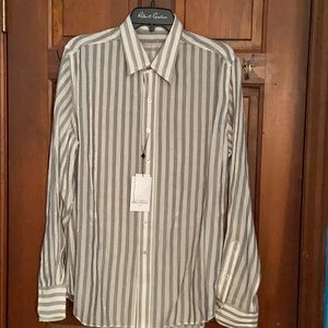 Robert Graham Cream  striped blouse